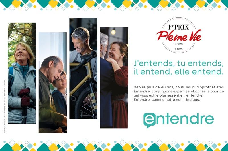 Entendre a remporté le 1er prix Pleine Vie dans la catégorie Audition ! Entendre a remporté le 1er prix Pleine Vie dans la catégorie Audition !